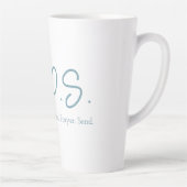 S.I.P.S.背の高いラテマグカップ – 青 カフェラテマグ (右)