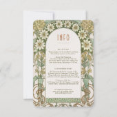 s INFO結婚ヴィンテージアールヌーボーミュシャ 招待状 (正面)