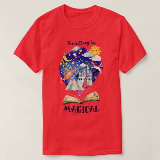 s is 読 is Magical Library Book Worm先生Libra Tシャツ (デザイン正面)