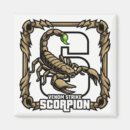 S is for Scorpion – GTAスタイルABC学習マグネット マグネット (正面)