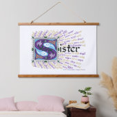 S is for Sister タペストリー (寝室)