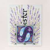 S is for Sister Puzzle ジグソーパズル (縦)