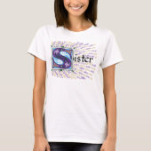 S is for Sister T-Shirt Tシャツ (正面)