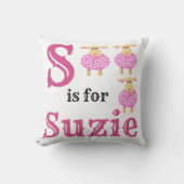 S is for Suzie クッション (正面)