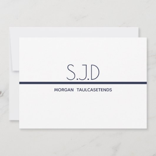 S.J.D学位卒業パーティー招待状 招待状 (裏面)