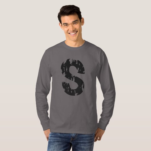 S Jughead's Distressed T-Shirt Long Sleeved Tシャツ (正面フル)