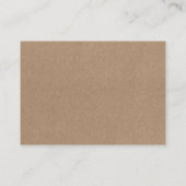 s Kraft RSVP結婚詳細写真2 QR エンクロージャーカード (裏面)