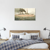 S.M. Grosse Kreuzer 'Furst Bismarck' (H.M. 素晴らし C. キャンバスプリント (インサイチュ (寝室))