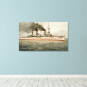 S.M. Grosse Kreuzer 'Furst Bismarck' (H.M. 素晴らし C. キャンバスプリント (インサイチュ (ウッドフロア))