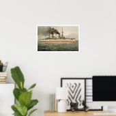 S.M. Grosse Kreuzer 'Furst Bismarck' (H.M. 素晴らし C. ポスター (ホームオフィス)