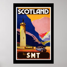 S.M.T Travelによるスコットランドのビンテージポスター ポスター