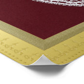 S. Mary金ゴールドフ独占的レ縁どームのカスタム写真 ポスター (角)