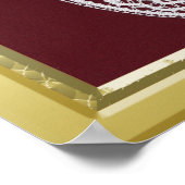 S. Mary Deluxe金ゴールド縁どフレームカスタム写真 ポスター (角)