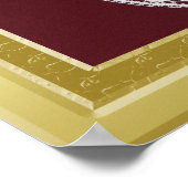 S. Mary Opacity金ゴールド縁どフレームカスタム写真 ポスター (角)