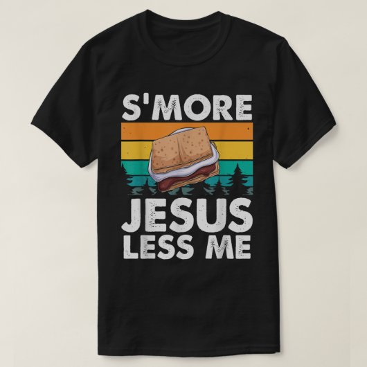 S more Jesus – キリスト教愛好家イエスの教え Tシャツ (デザイン正面)