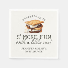 S’mores Fall Bonfire Outdoor Baby Shower スタンダードカクテルナプキン