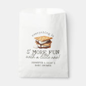 S’mores Fall Bonfire Outdoor Baby Shower フェイバーバッグ (正面)