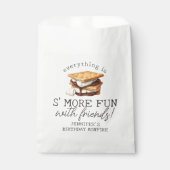 S’mores Fall Bonfire Outdoor Birthday Party フェイバーバッグ (正面)