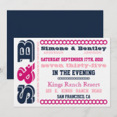 S n' B招待状 招待状 (正面/裏面)