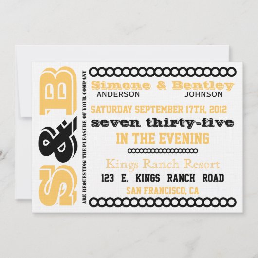 S n' B 招待状 (正面)