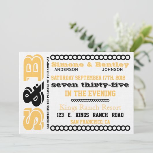 S n' B 招待状 (スタンド正面)