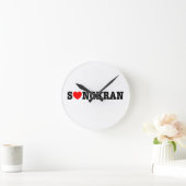 S NGKRAN❤~ハート(恋)ソンクラン ラウンド壁時計 (ホーム)