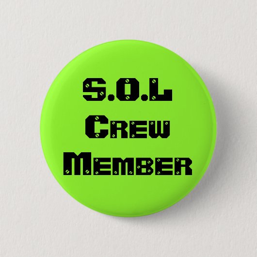 S.O.Lの乗組員 缶バッジ (正面)