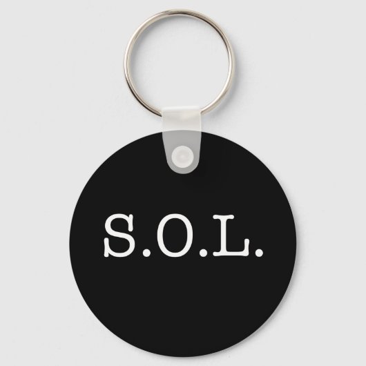 S.O.L.スラング引用文- SOL引用文 キーホルダー (正面)