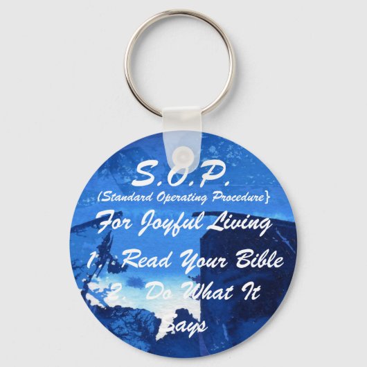 S.O.P. for Joyful Living Keychain キーホルダー (正面)