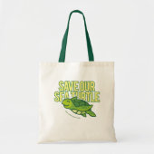 S.O.Sは私達のウミガメTotebagを救います トートバッグ (正面)