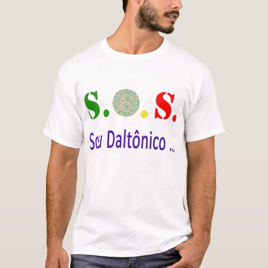 S.O.S. Sou Daltônico Tシャツ (正面)