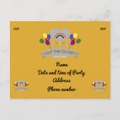 s out来ゲイパーティーお祝い招待状 エンクロージャーカード (裏面)