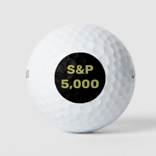 S&P 5,000レベル株価指数お祝い ゴルフボール