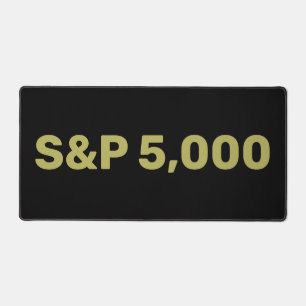 S&P 5,000レベル株価指数お祝い デスクマット