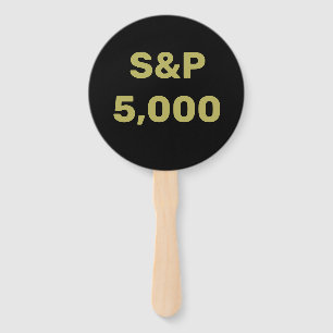 S&P 5,000レベル株価指数お祝い ハンドファン
