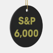 S&P 6,000レベル株価指数お祝い セラミックオーナメント (右)