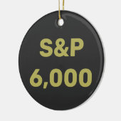 S&P 6,000レベル株価指数お祝い セラミックオーナメント (左)