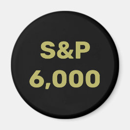 S&P 6,000レベル株価指数お祝い マグネット