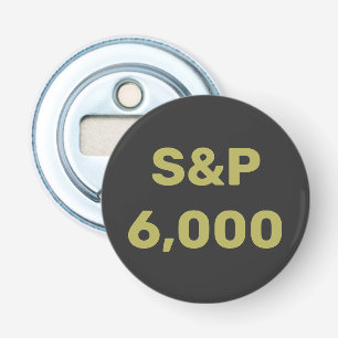 S&P 6,000レベル株価指数お祝い 栓抜き