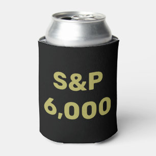 S&P 6,000レベル株価指数お祝い 缶クーラー