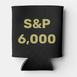 S&P 6,000レベル株価指数お祝い 缶クーラー