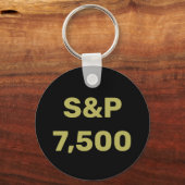 S&P 7500レベル株式市場指数お祝い キーホルダー (裏面)