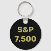 S&P 7500レベル株式市場指数お祝い キーホルダー (裏面)