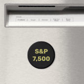 S&P 7500レベル株式市場指数お祝い マグネット (インサイチュ (食洗機))