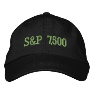 S&P 7500株市場指数お祝い 刺繍入りキャップ