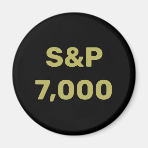 S&P 7,000レベル株価指数お祝い マグネット