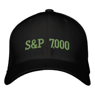 S&P 7,000レベル株価指数お祝い 刺繍入りキャップ