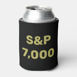 S&P 7,000レベル株価指数お祝い 缶クーラー
