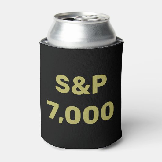 S&P 7,000レベル株価指数お祝い 缶クーラー (缶正面)