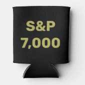 S&P 7,000レベル株価指数お祝い 缶クーラー (正面)